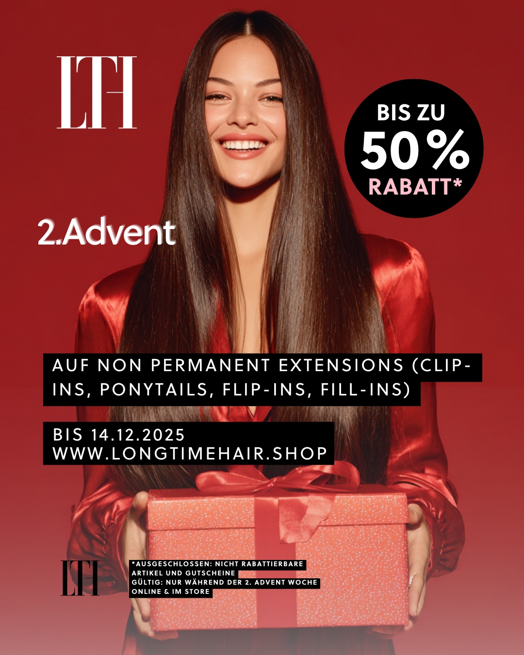 Advents Sale mit 50% Rabatt auf ausgewählte...