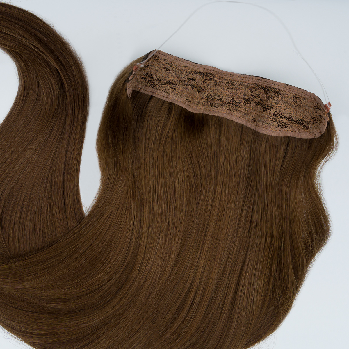 Flip-in Haarverl�ngerungen, einfach einzusetzen f�r volles, langes Haar in wenigen Minuten.