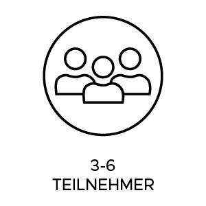 Teilnehmeranzal 3 - 6 Personen