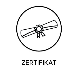 Ausstellung eines Zertifikats nach erfolgreicher Teilnahme.