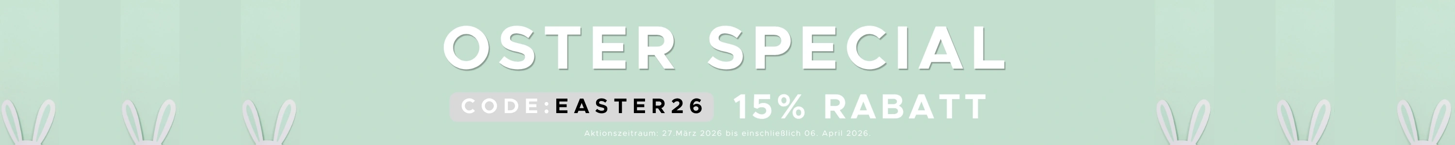Oster Special: 15% Rabatt auf alles
