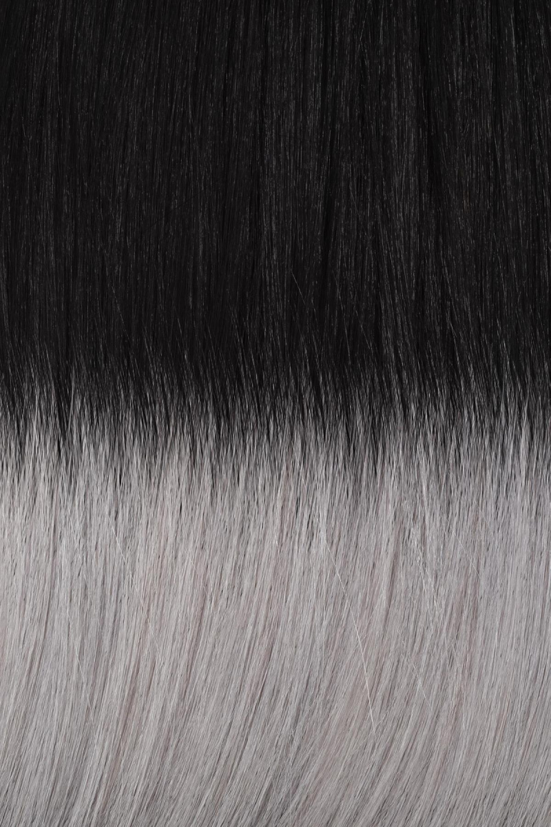 Clip In Vernäht 60 cm Farbe N° T1B/Silver Balayage [15 cm]