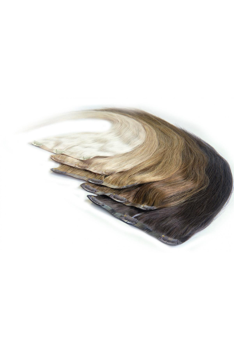 Clip In Nahtlos Balayage 45 cm Farbe N° T4/20 [5 cm]