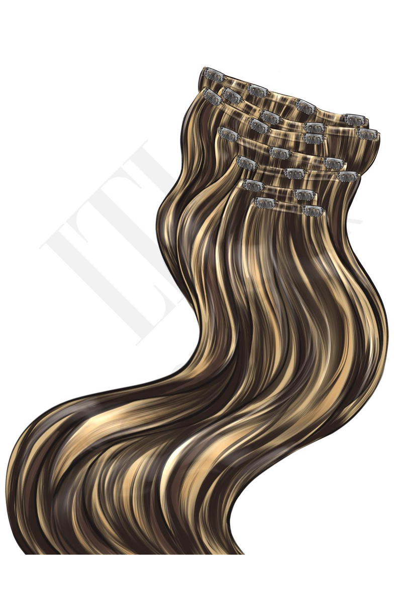 Clip In Seamless Highlights 60 cm Color N° H8B/8C