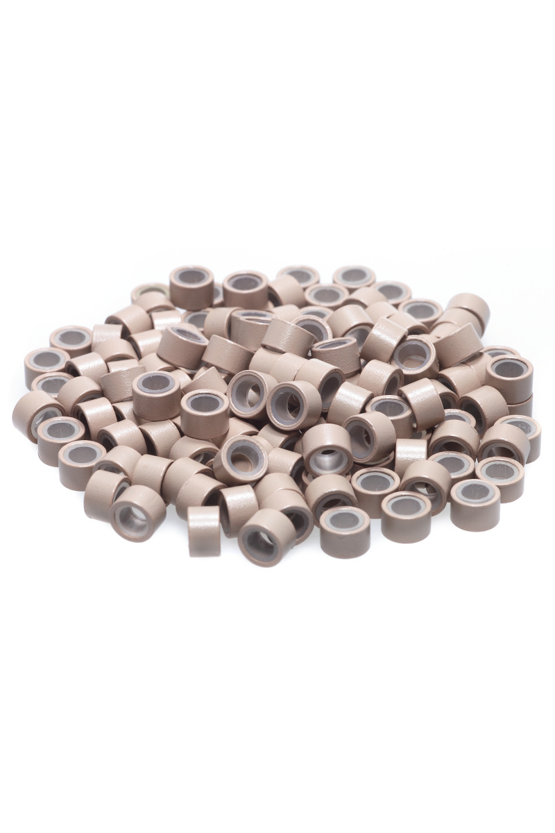 Mikroringe mit Silikon Mittelblond (100 Stk.)